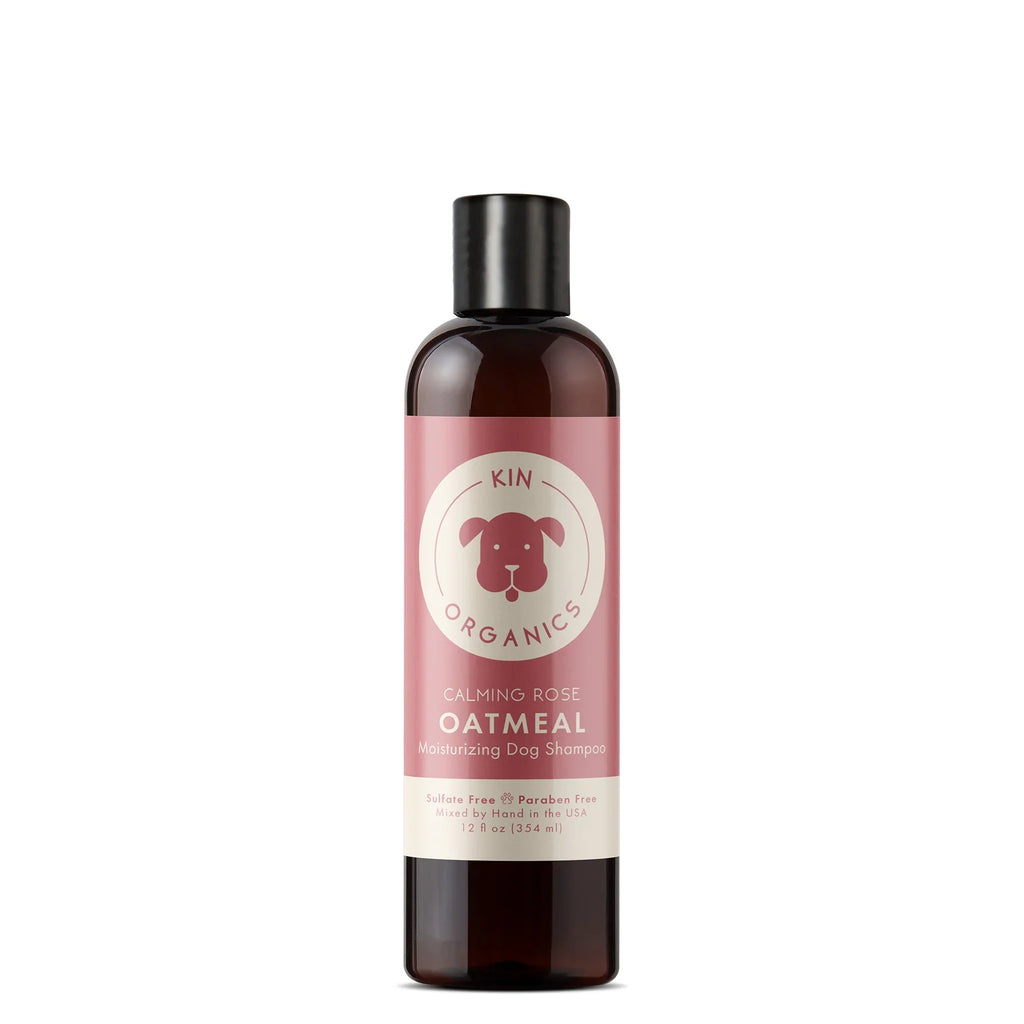Kin+Kid Coat Oatmeal Calm Rose 12oz. Kin Organics Shampoo
