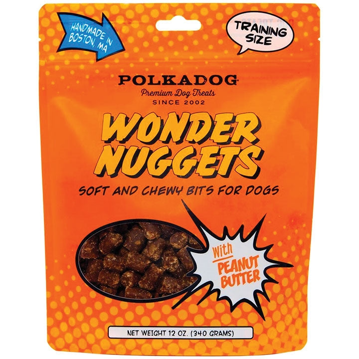 Polka Dog Bakery Dog Wonder Nuggets Peanut Butter 12Oz