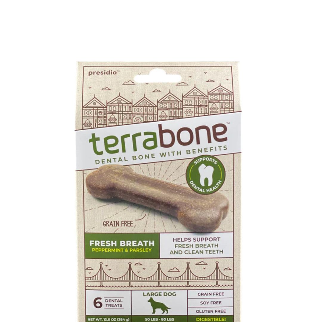 Presidio Dog Terra Fresh Breath Large 6 Count