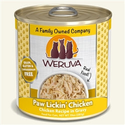 Weruva Cat Paw Lickin Chicken Chicken Recipe in Gravy 10oz. Case Of 12