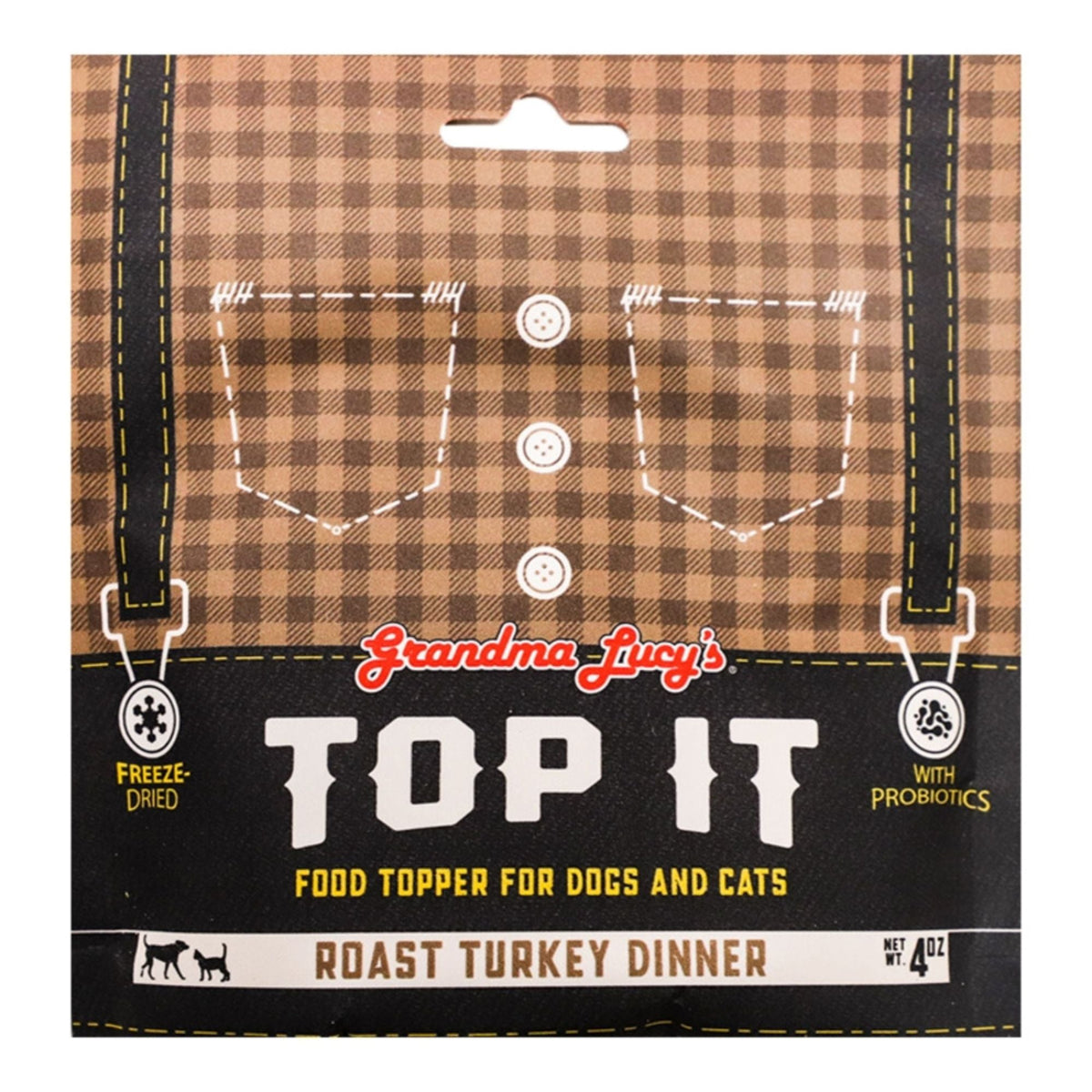 Grandma Lucy's Dog & Cat Top It Freeze-Dried Turkey Dinner 4oz.