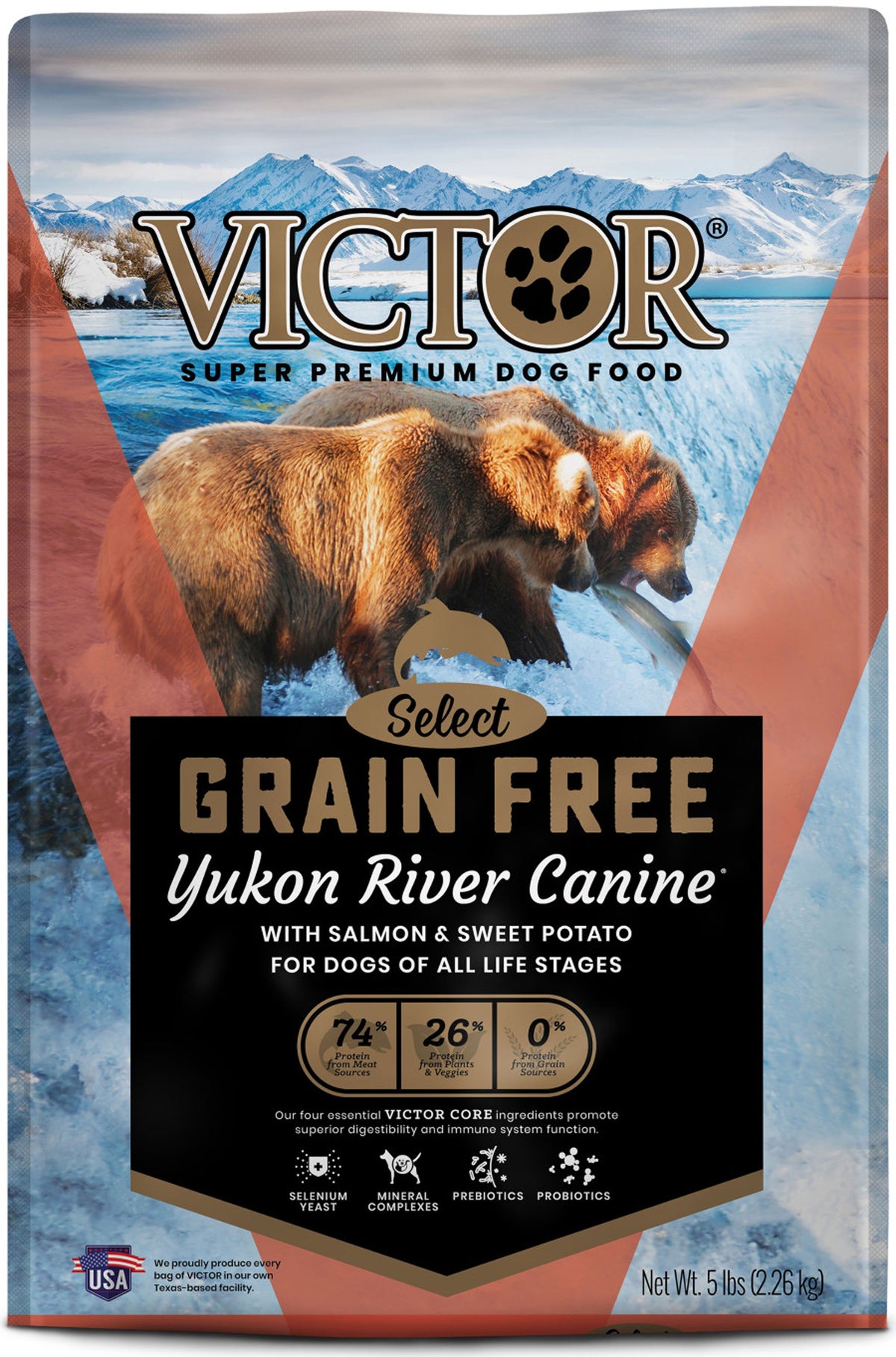 Victor Grain Free Yukon River Canine Dry Dog Food 5lb