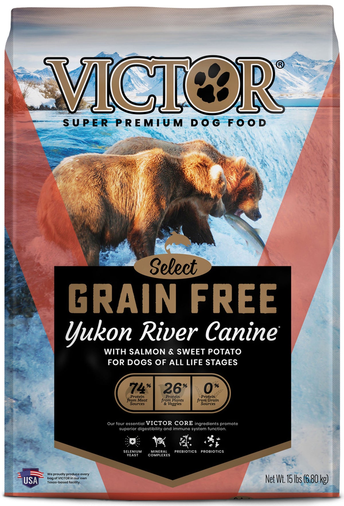 Victor Grain Free Yukon River Canine Dry Dog Food 15lb