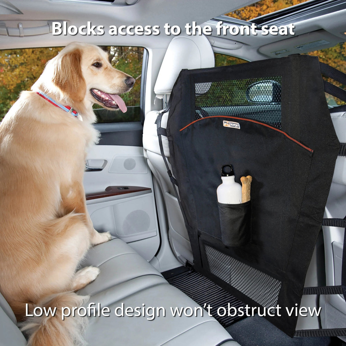 Kurgo Dog Backseat Barrier Black