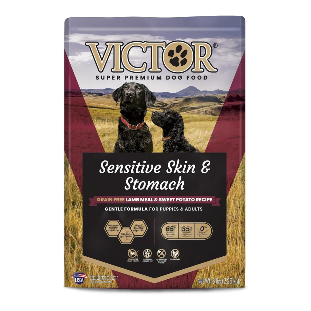 Victor Super Premium Dog Food Sensitive Skin & Stomach Grain Free Lamb & Sweet Potato, 1ea/5 lb