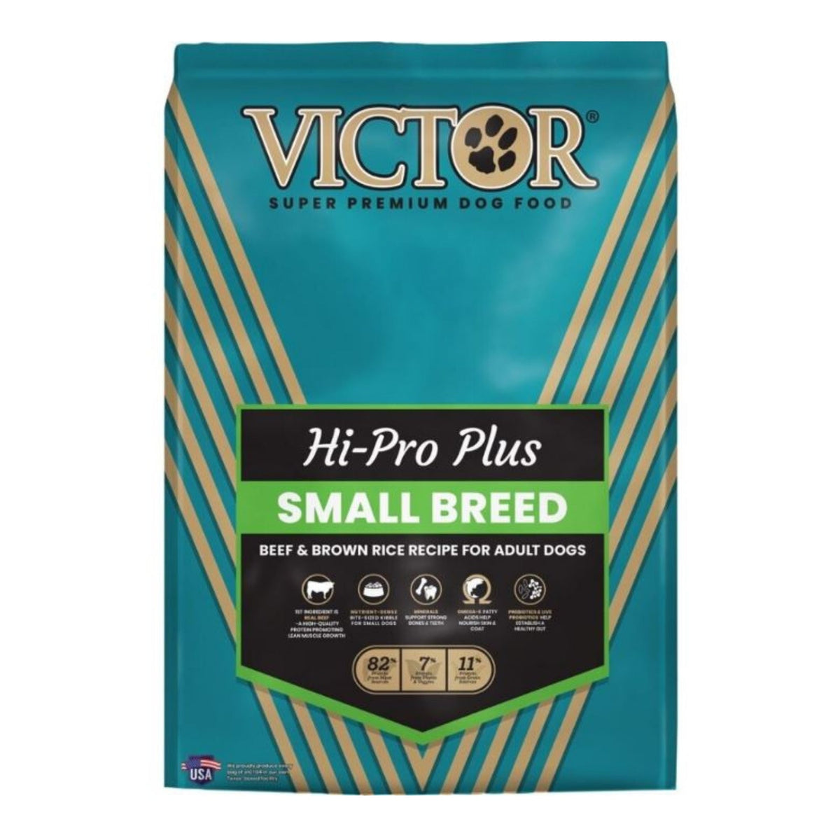 Victor Classic Hi-Pro Plus Small Breed Adult Dog Food Beef/Brown Rice 15 Lb